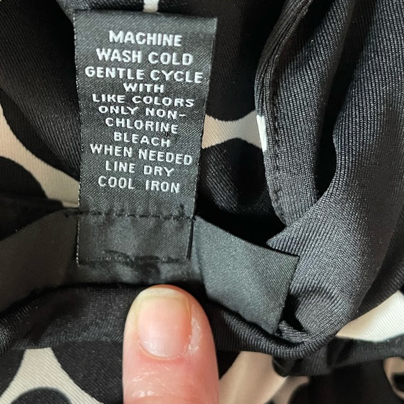 INC international Concepts sleeveless black/white polka dotted dress Size S - Picture 4 of 6